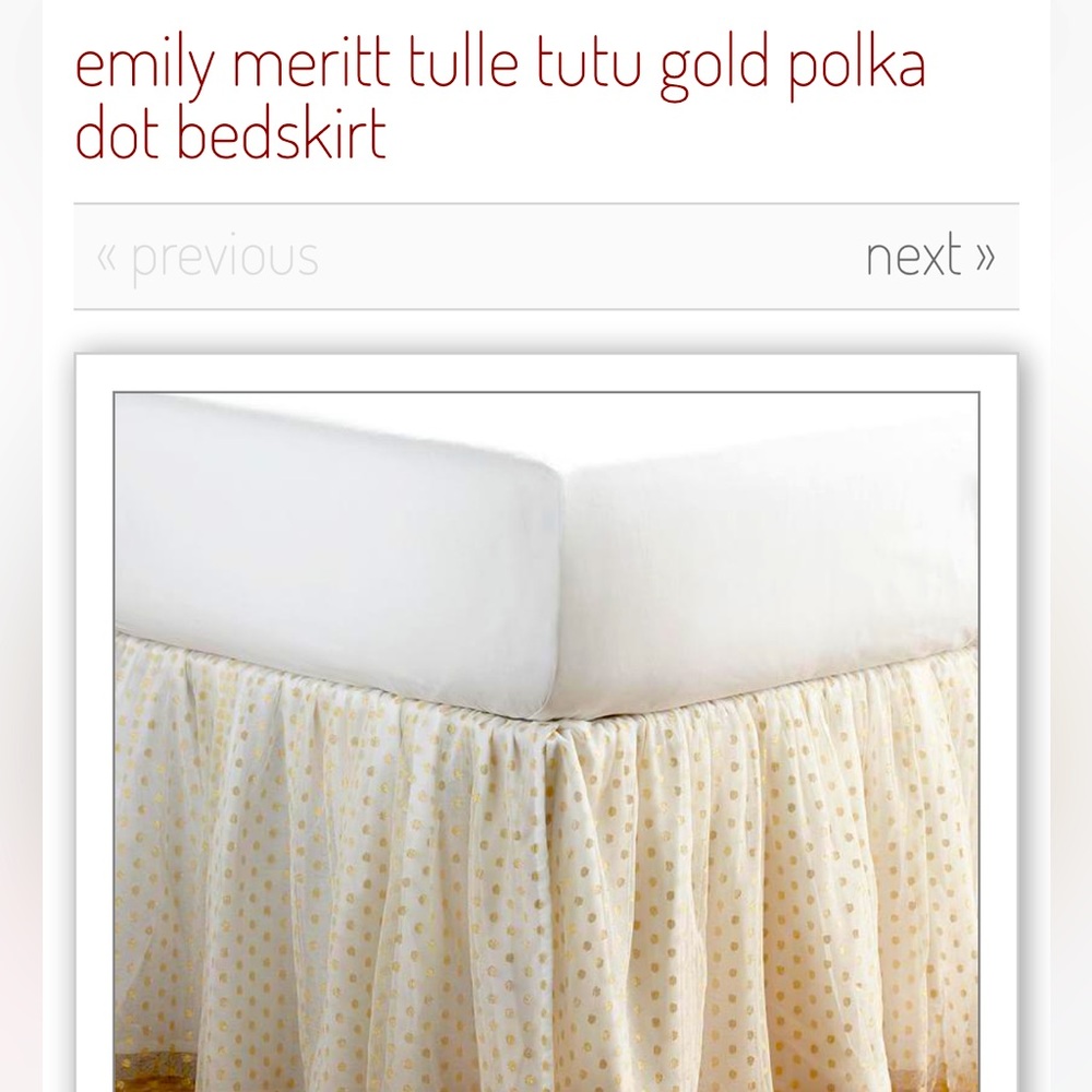 Twin Tulle Tutu bedskirt Emily & Meritt